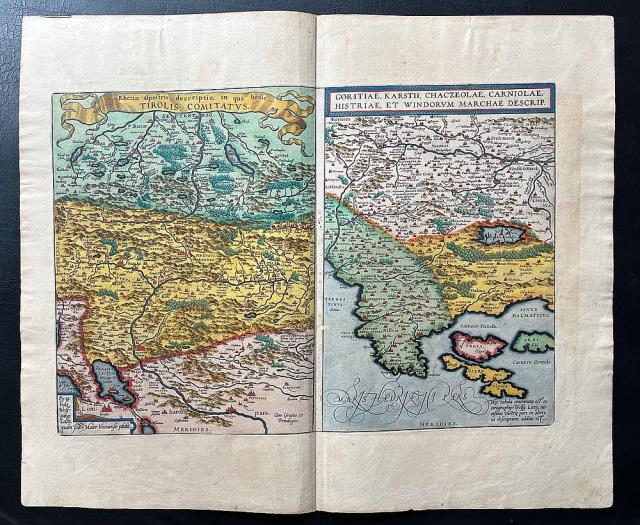 ABRAHAM, ORTELIUS. Rethiae Alpestris descriptio, in qua hodie Tirolis Comitat...
