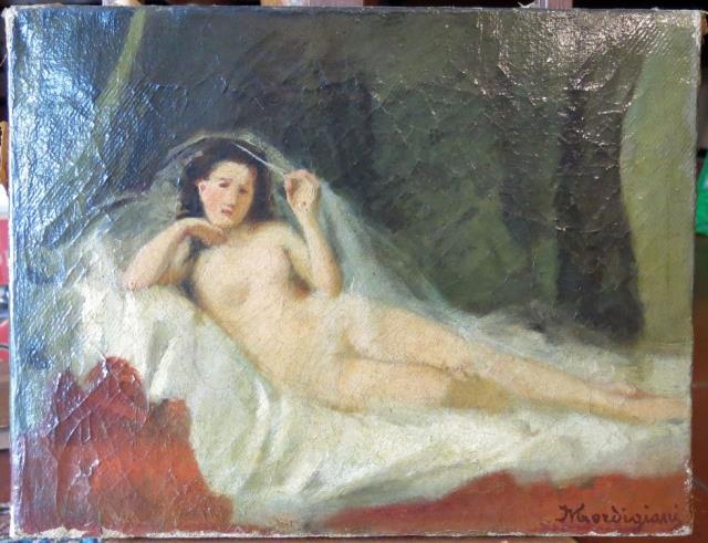 GORDIGIANI, MICHELE. Figura femminile distesa.