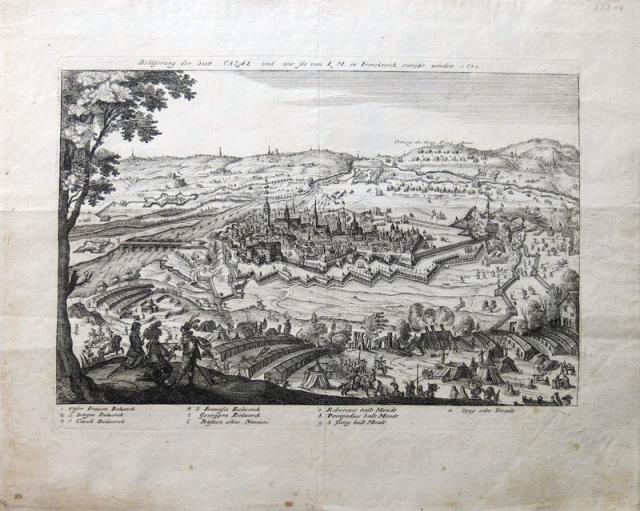 MERIAN, MATTHEUS. Der Stadt Cazal.