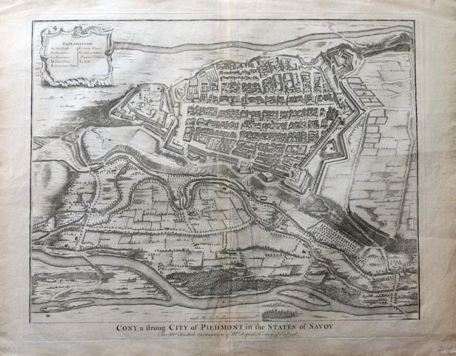 RAPIN, PAUL - TINDAL, NICHOLAS. Plan of Turin as Besieged in 1706.