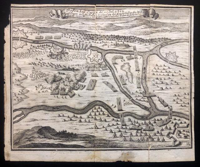 SCHENK, PIETER. Treffen bey Carpi de 10 Iul. 1701.