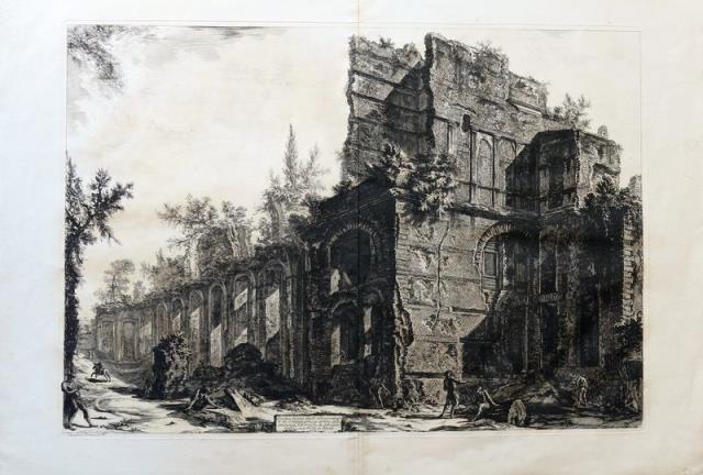 PIRANESI, GIOVANNI BATTISTA. Rovine di uno degli alloggiamenti de’ soldati...