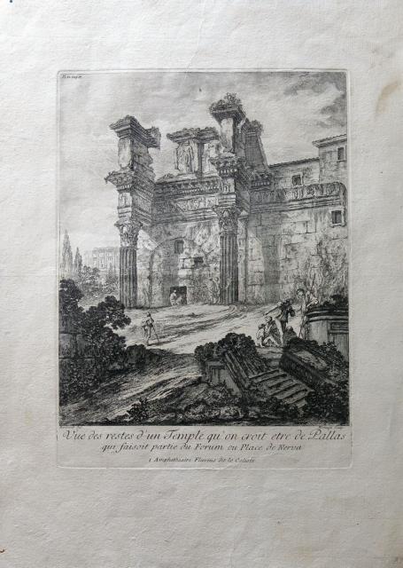 BARBAULT, J. – MONTAGU, D. Vue des restes d’un Temple...