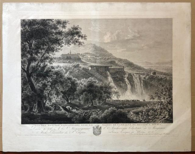 GMELIN, WILHELM FRIEDRICH. Vue des petites cascatelles avec la Maison de Camp...