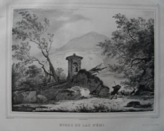 MICHALLON – RENOUX. Bords du Lac Némi.