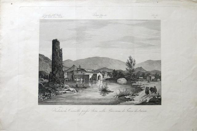 ZUCCAGNI – ORLANDINI. Veduta di Carnello presso Sora nella Provincia di Terra...