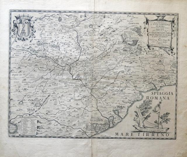 MATTEI, I. - DE ROSSI, G. Tavola esatta dell’antico Latio e Nova Campagna di...