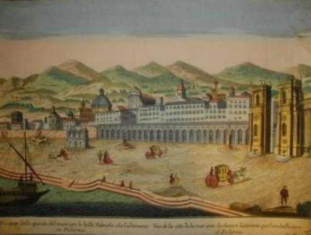 REMONDINI. Prospetto della sponda del mare con le belle Fabriche che...