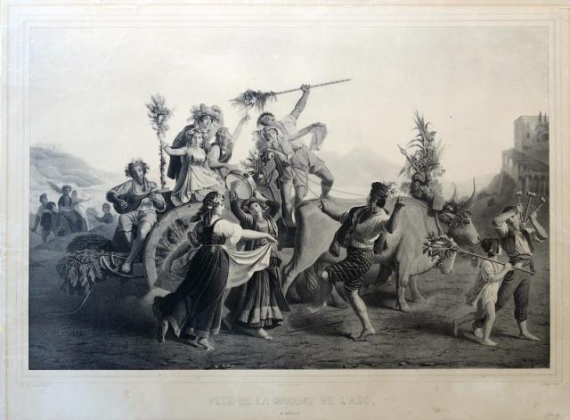 LAFOSSE – LEOPOLD, ROBERT. Fete de la Madone de l'Arc a Naples.