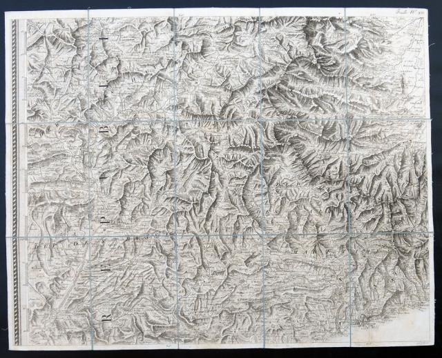 BORDIGA, GAUDENZIO. France avec le Basses et Hautes Alpes; et avec una partie...