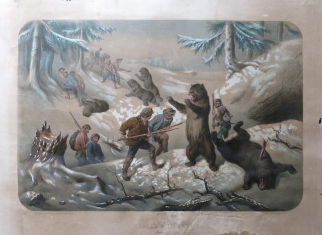 DORÉ, G. Chasse à L'ours (Russie).