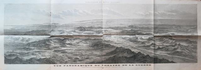 DAUDENARDE, A. - DEROY, AUGUSTE. “Vue Panoramique du Theatre de la Guerre”.