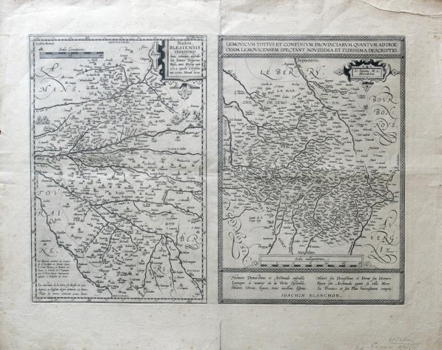 ORTELIO, ABRAMO. Blaisois. Blesiensis Territorii. Hanc tabulam, describebat...