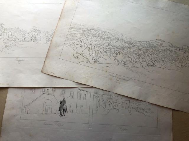 DE FOURNIER, FORTUNATO – MULLER, CARLO. Campiglia / Casa (Maison) Serristori...