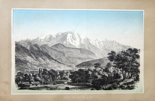 ANONIMO. Der Montblanc (Montebianco).
