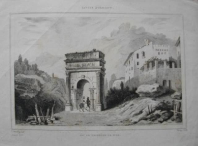 ITALIE PITTORESQUE (SAUVAGE). Arc de Triomphe de Suze (Susa).