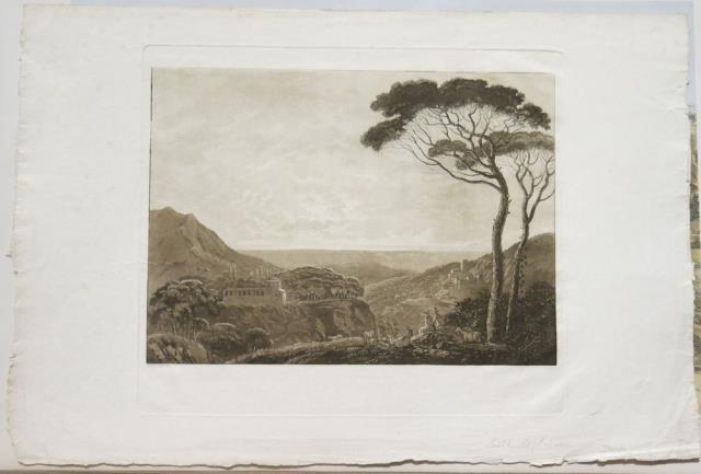HEFS, LUDW. Golfo di Napoli visto da altura campestre