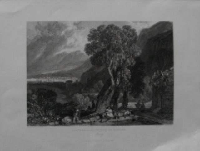 HENSHALL, J. - HARDING,  J. D. Castell a mare, bay of Naples. Italy.