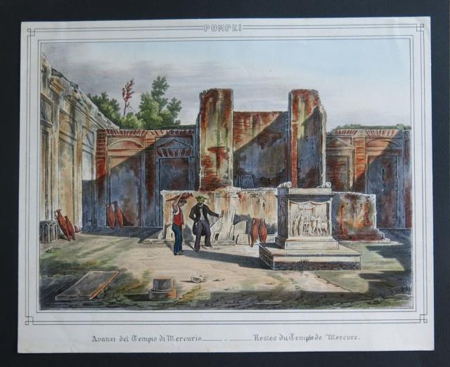 LENGHI, GIACOMO. Avanzi del Tempio di Mercurio / Restes du Temple de Mercure.