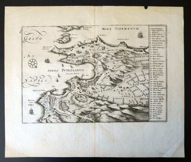 MERIAN, MATTHEUS. Mare Tirrenhum. Sinus Puteolanus