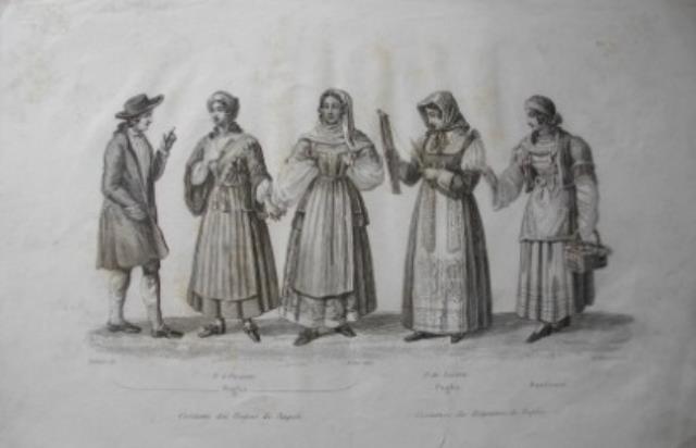 AUDOT - ROUARGUE. Costumi del Regno di Napoli / Costumes du Royaume de Naples.