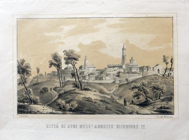 LEALE, S. - POLIORAMA. Città di Atri nell’Abruzzo Ulteriore I°.