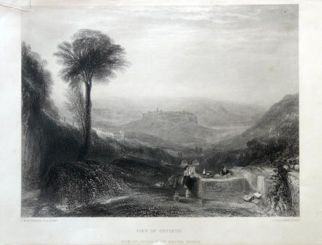 TURNER, J. M. W. – BRADSHAW, S. View of Orvieto.