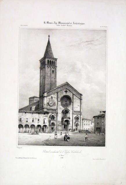 CHAPUY. Portail Occidental de l’Eglise Cathrédrale de Parme.
