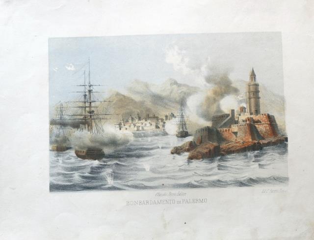 BOSSOLI, CARLO - PERRIN, CARLO. Bombardamento di Palermo.