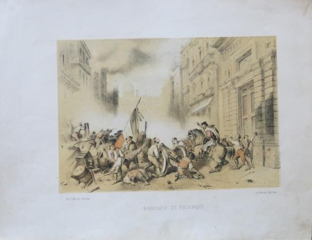 BOSSOLI, CARLO - PERRIN, CARLO. Baricate di Palermo.
