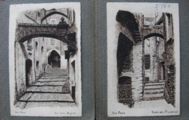 HUBER & LERNER. San Remo. Via Santa Brigida / San Remo. Vicolo delle Prudenze.