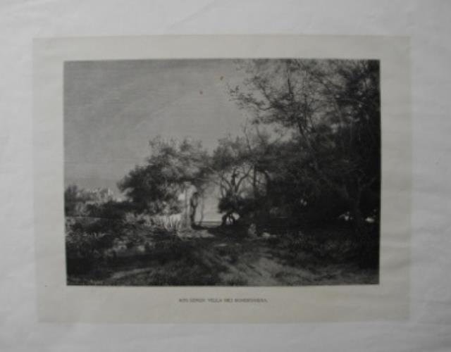 KADEN, WALDEMAR. Aus einer villa bei Bordighera.