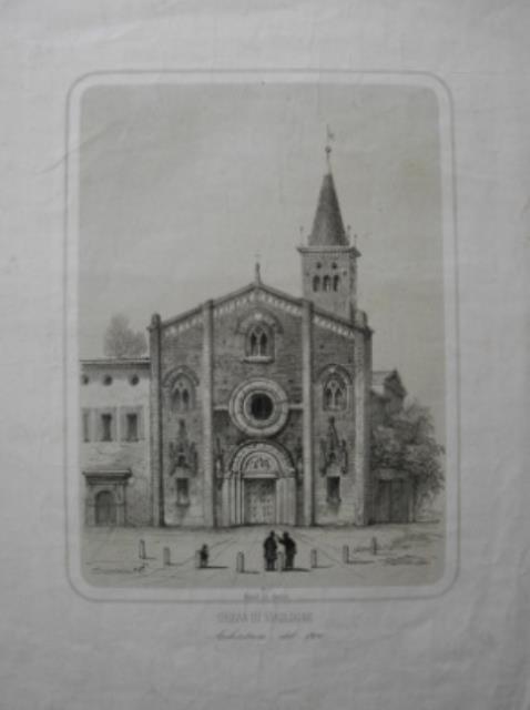 BERTOTTI. Chiesa di Viboldone. Architettura del 1920.
