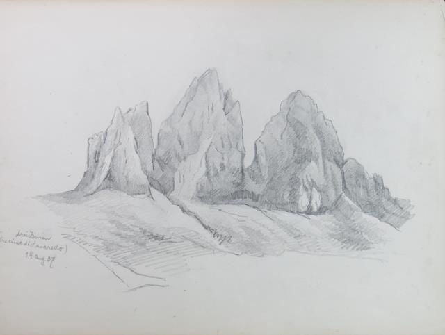 ANONIMO. Drei Zinnen (Tre cime di Lavaredo).