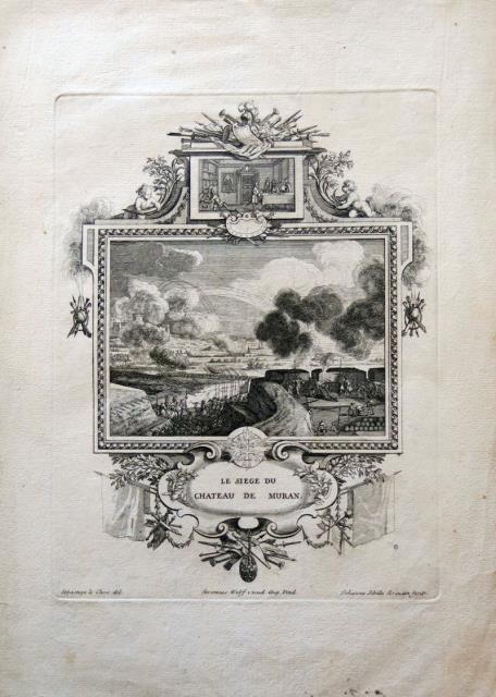 WOLF, JEREMIAS - KRAUSIN, JOHANNA SIBILLA. Le Siege du Chateau de Muran.