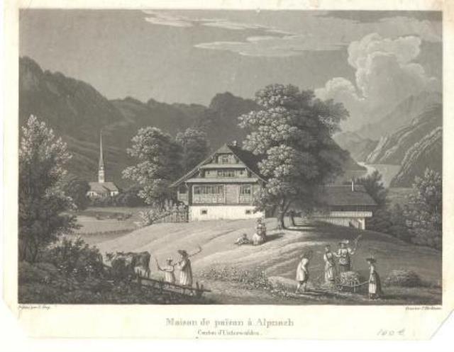 HURLIMANN, J. - FREY, S. Maison de paisan à Alpnach. Canton d'Unterwalden.