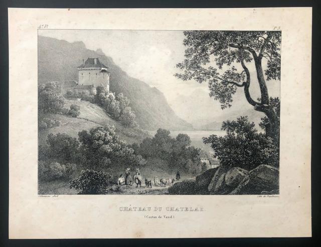 ENGELMANN, G. - VILLENEUVE. Chateau du Chatelar (Canton de Vaud).