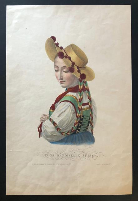 BERTRAND. Jeune Demoiselle Suisse.