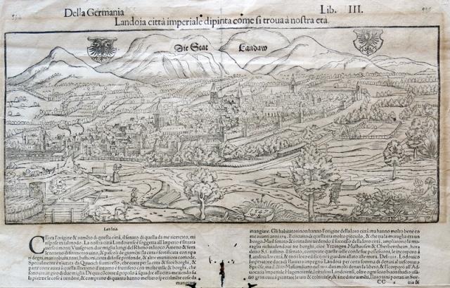 MUNSTER, SEBASTIAN. Die Stadt Landoia (Landau).