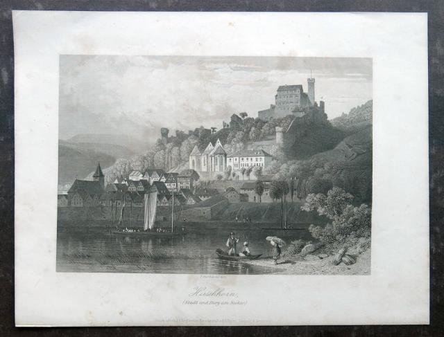 WURTHLE, F. Hirschhorn (Stadt und Burg am Neckar).