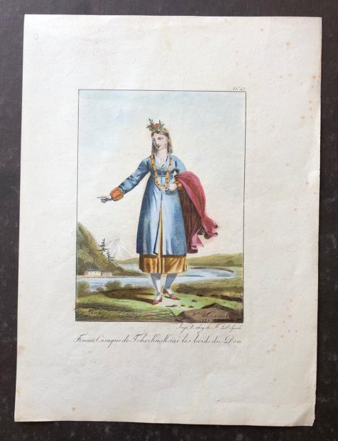 LECOINTE, H.LE - DELPECH, F. Femme Cosaque de Icherkask sur les bords du Don.