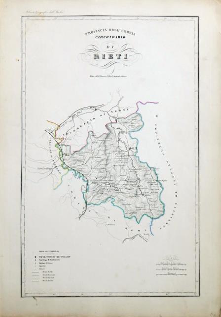 VALLARDI, FRANCESCO. Provincia dell’Umbria. Circondario di Rieti.