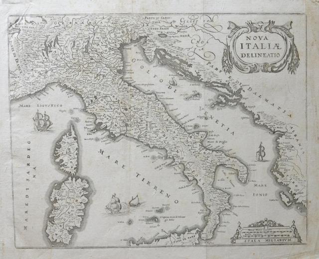MERIAN, MATTHAUS. Nova Italiae delineatio.