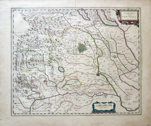 BLAEU, JOHN et CORNELIUS. Signoria di Vercelli.