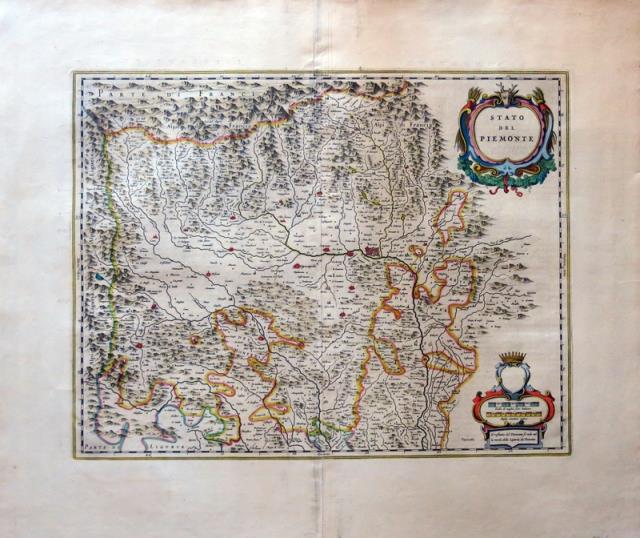BLAEU, JOHN et CORNELIUS. Stato del Piemonte.