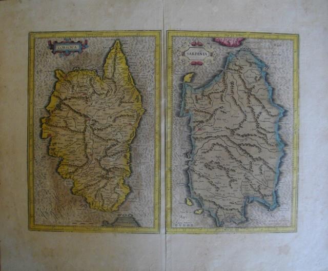 MERCATOR, GERARD. Corsica. Sardinia.