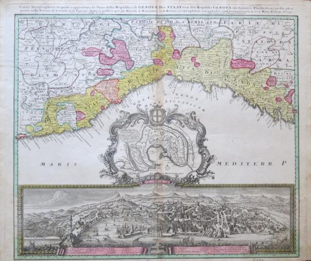 HOMANN, JOHANNES BAPTISTAE (HEREDI D'HOMANN). Carta Geographica, la quale...