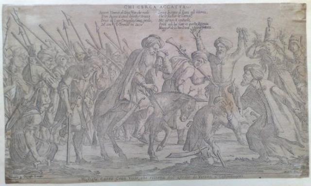 MITELLI, GIUSEPPE MARIA - LONGHI, GIOSEFFO. Chi cerca accatta. (Mustafà Carrà...