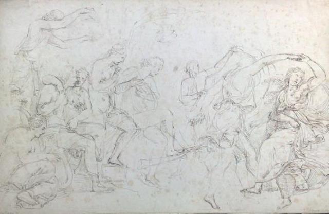 BARTSCH, A. - ROMANUS, IULIUS. Senza titolo (Danza di uomini e donne).