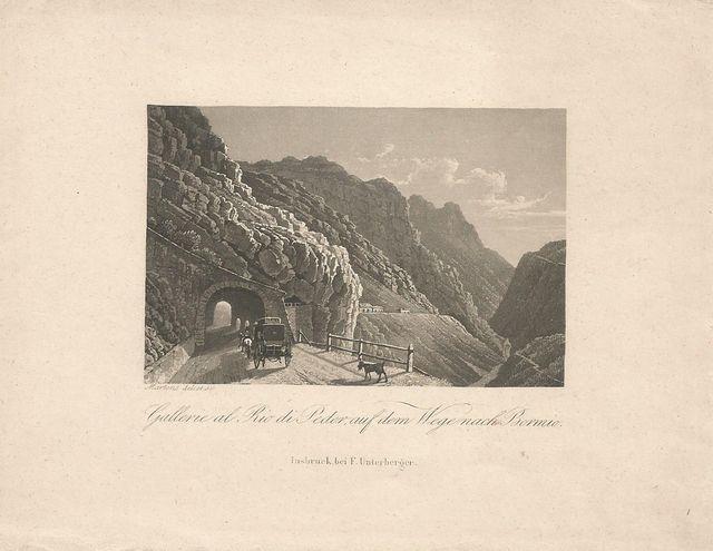 MARTENS, FREDERIC. Gallerie al Rio di Peder, auf dem Wegenach Bormio.